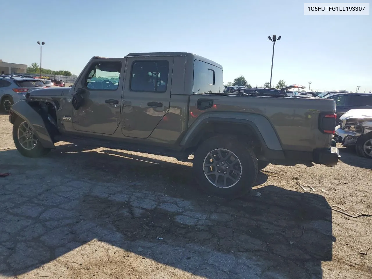 2020 Jeep Gladiator Overland VIN: 1C6HJTFG1LL193307 Lot: 60503854