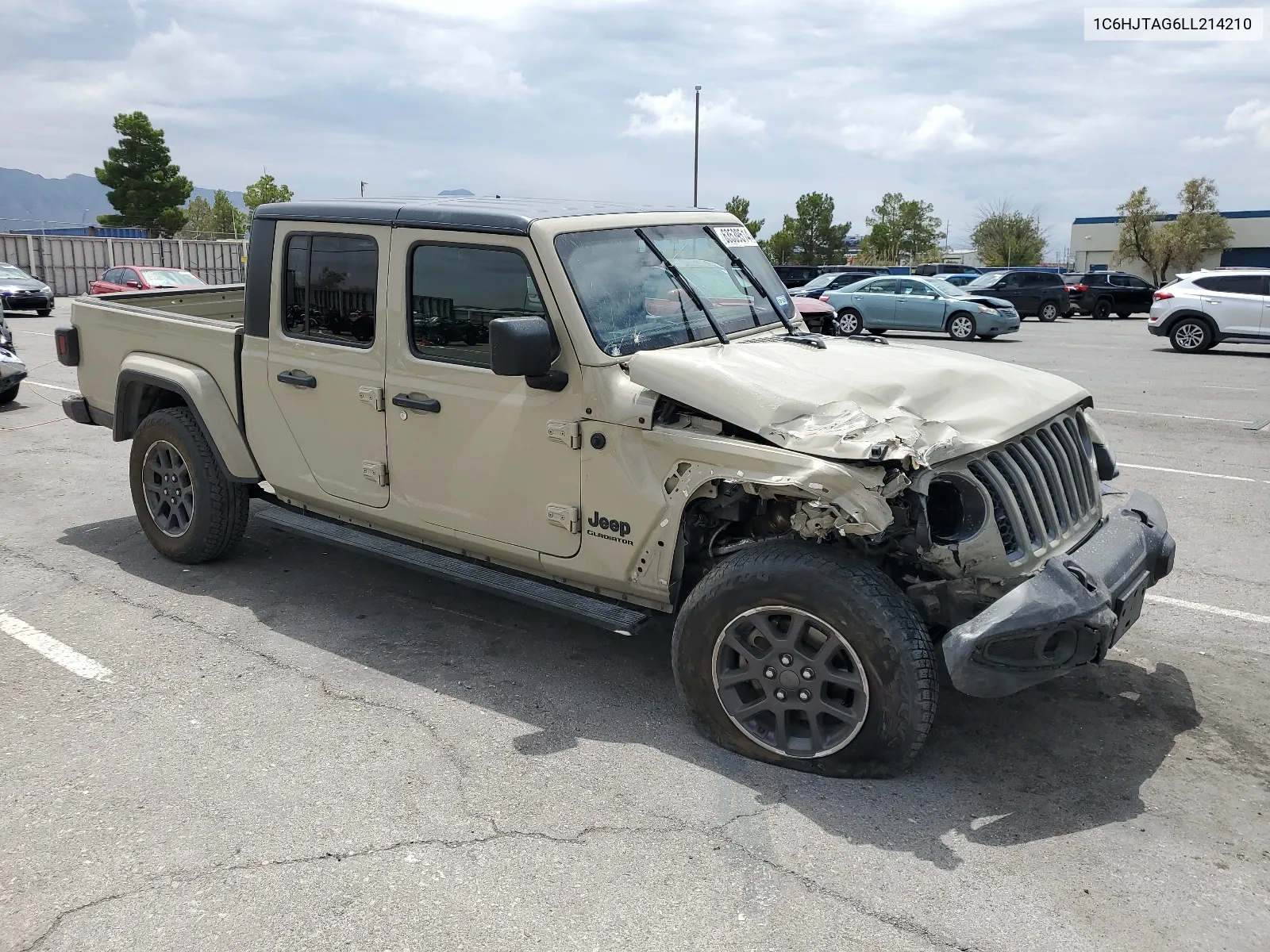 2020 Jeep Gladiator Sport VIN: 1C6HJTAG6LL214210 Lot: 63539514