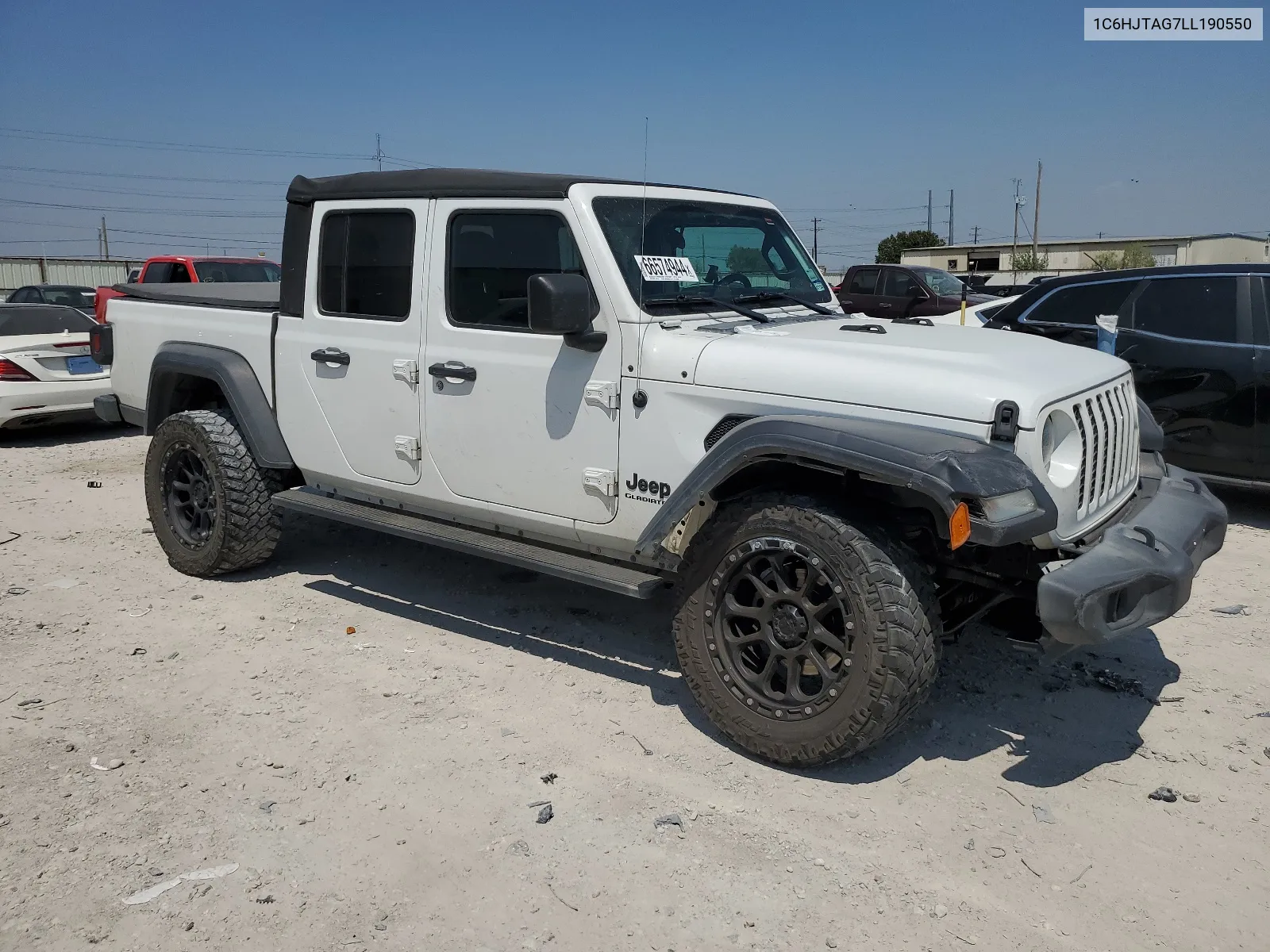 2020 Jeep Gladiator Sport VIN: 1C6HJTAG7LL190550 Lot: 66574944