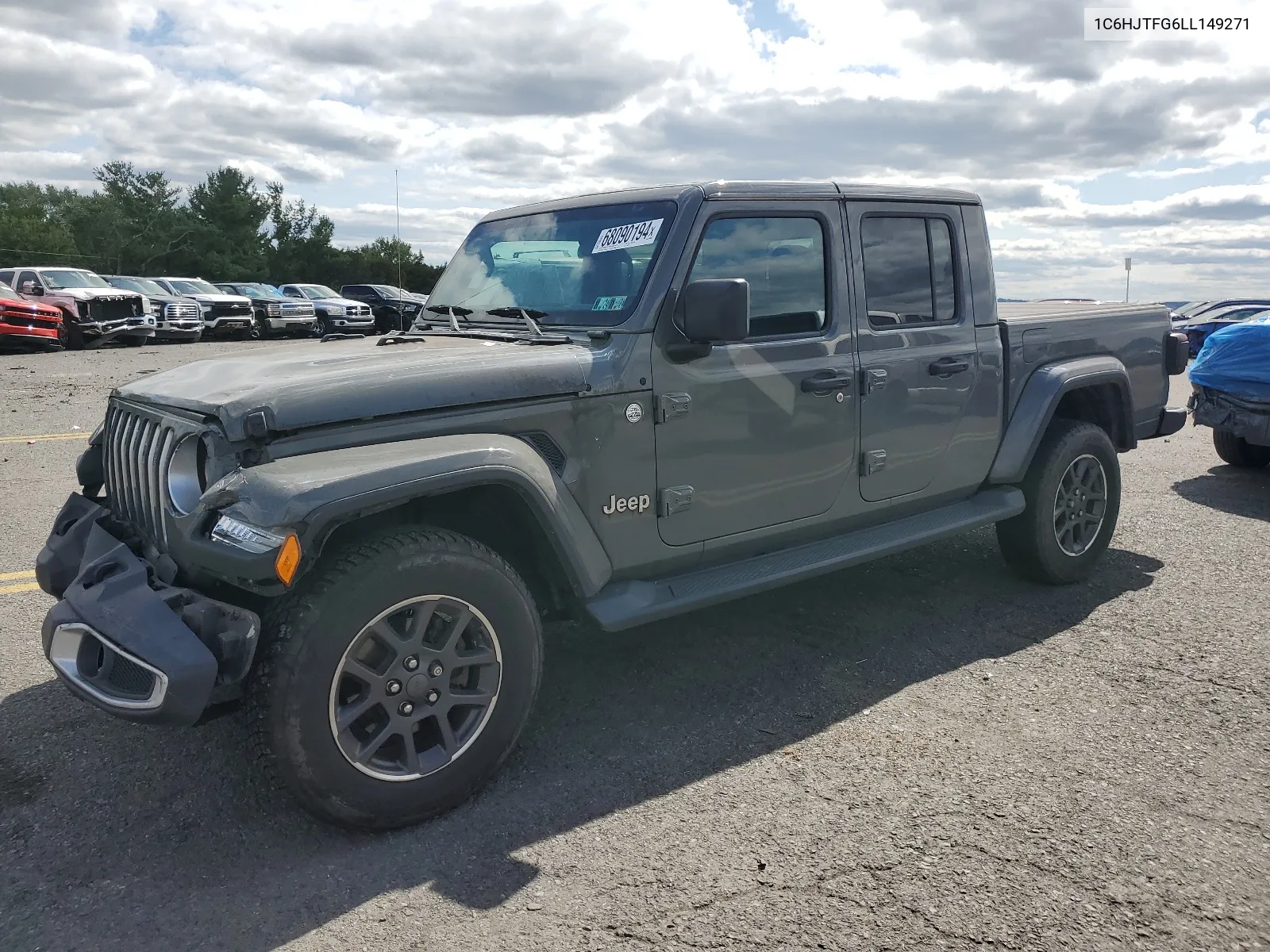 2020 Jeep Gladiator Overland VIN: 1C6HJTFG6LL149271 Lot: 68090194