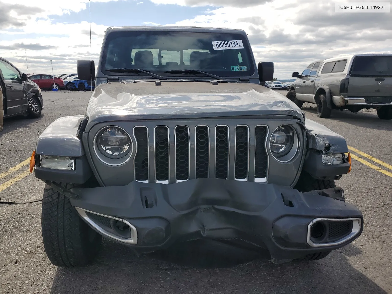 2020 Jeep Gladiator Overland VIN: 1C6HJTFG6LL149271 Lot: 68090194