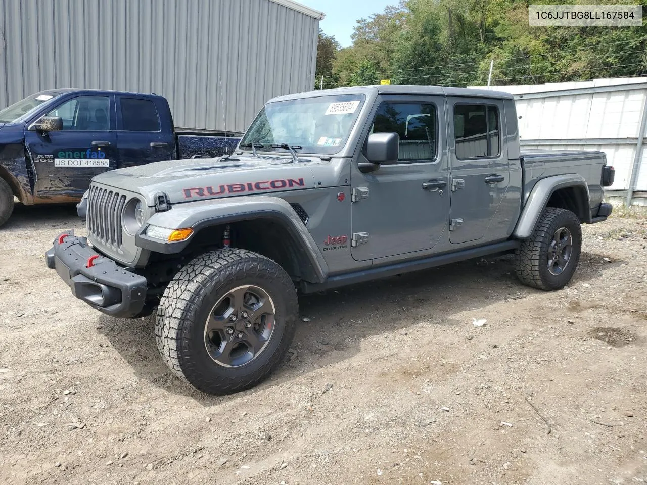 2020 Jeep Gladiator Rubicon VIN: 1C6JJTBG8LL167584 Lot: 69535804