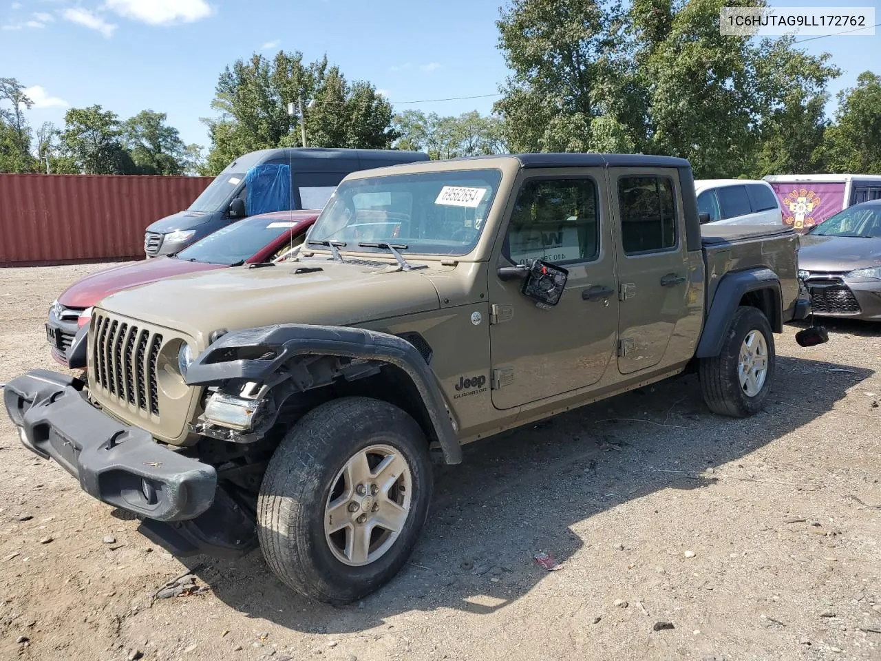 2020 Jeep Gladiator Sport VIN: 1C6HJTAG9LL172762 Lot: 69562654