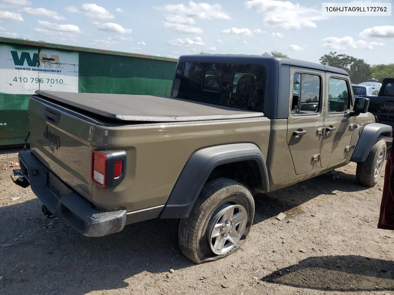 2020 Jeep Gladiator Sport VIN: 1C6HJTAG9LL172762 Lot: 69562654