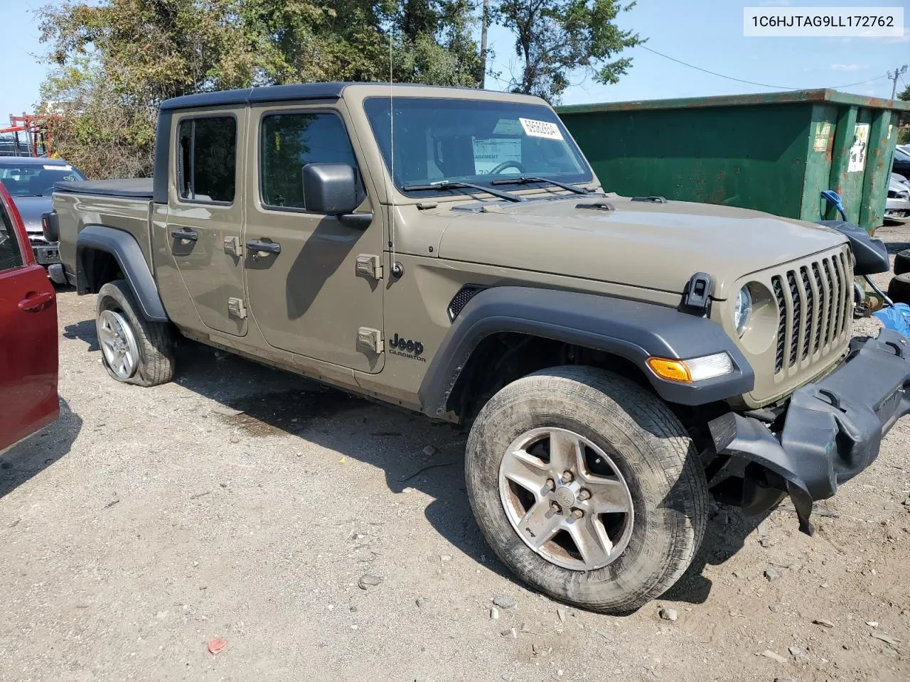 2020 Jeep Gladiator Sport VIN: 1C6HJTAG9LL172762 Lot: 69562654