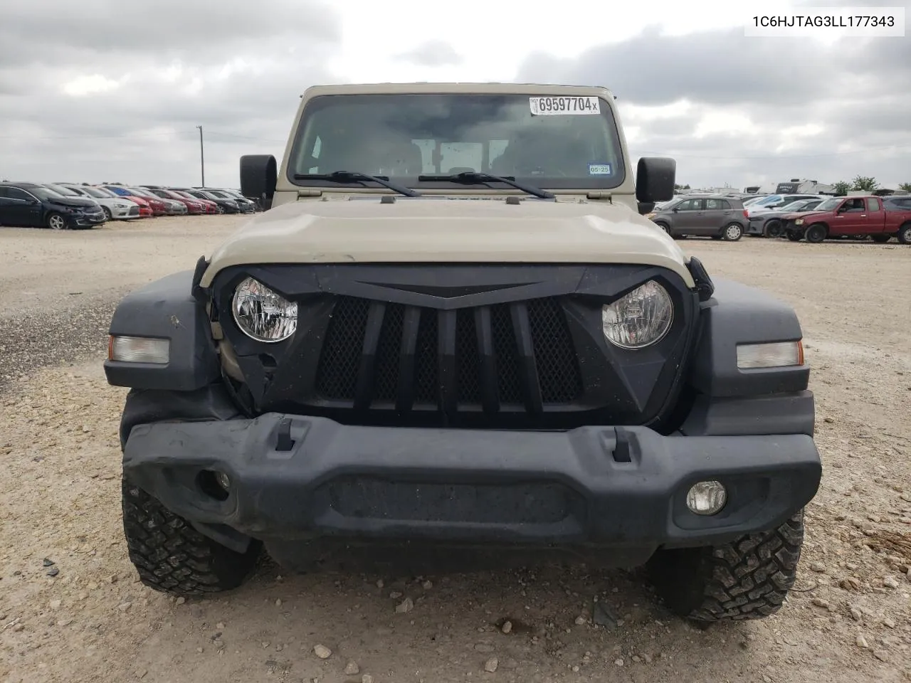 2020 Jeep Gladiator Sport VIN: 1C6HJTAG3LL177343 Lot: 69597704