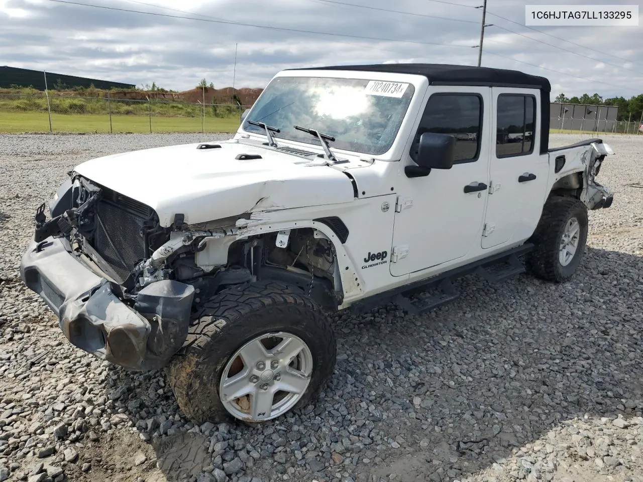 2020 Jeep Gladiator Sport VIN: 1C6HJTAG7LL133295 Lot: 70240734