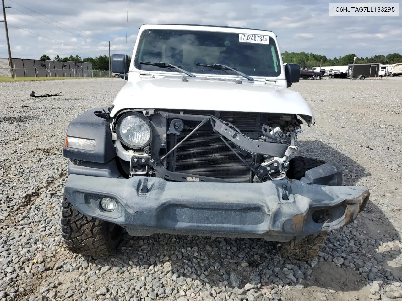 2020 Jeep Gladiator Sport VIN: 1C6HJTAG7LL133295 Lot: 70240734