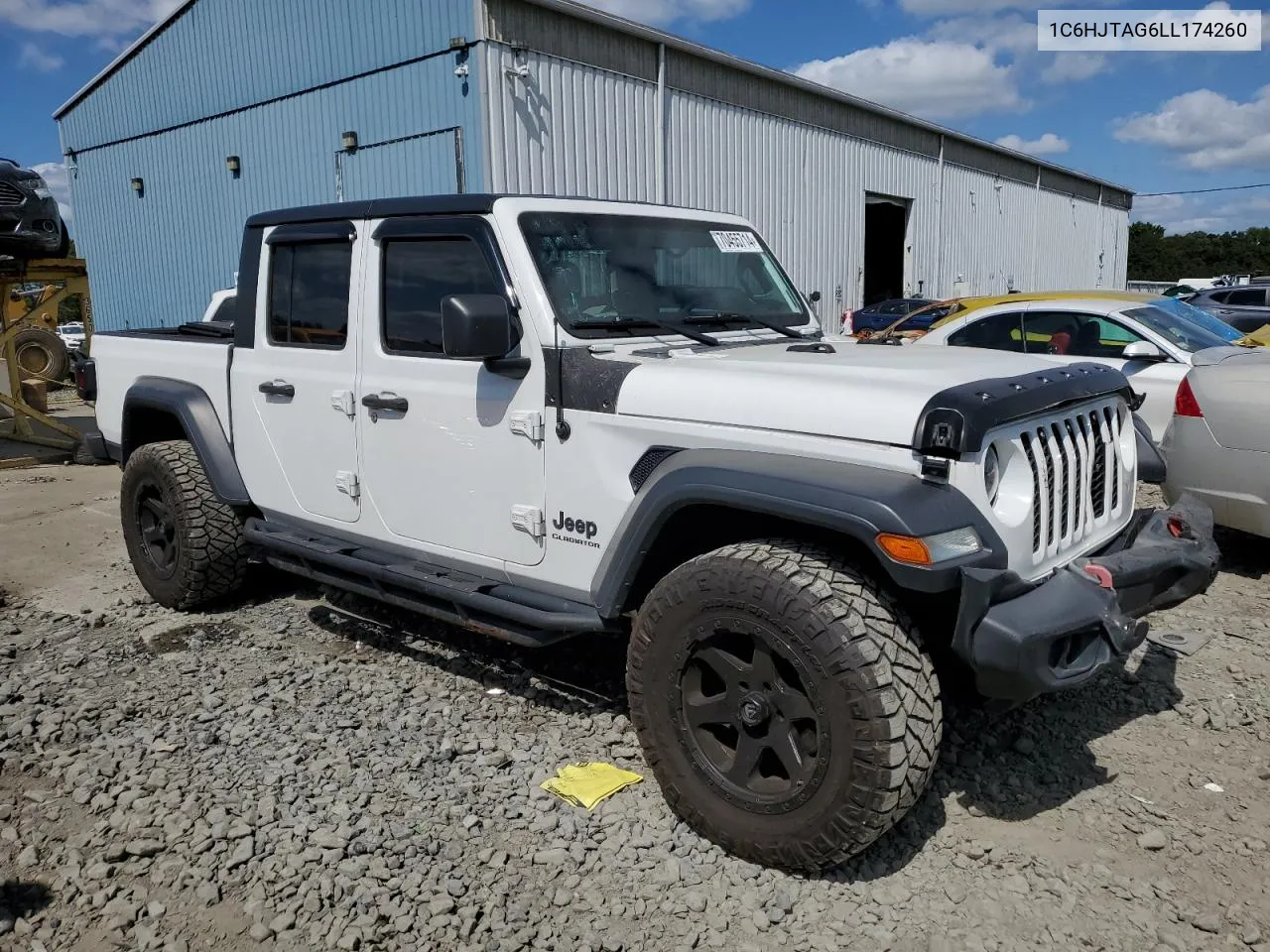 2020 Jeep Gladiator Sport VIN: 1C6HJTAG6LL174260 Lot: 70455714