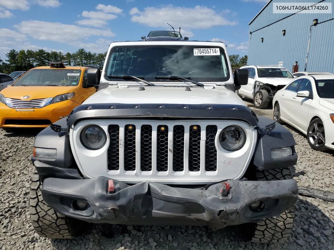 2020 Jeep Gladiator Sport VIN: 1C6HJTAG6LL174260 Lot: 70455714