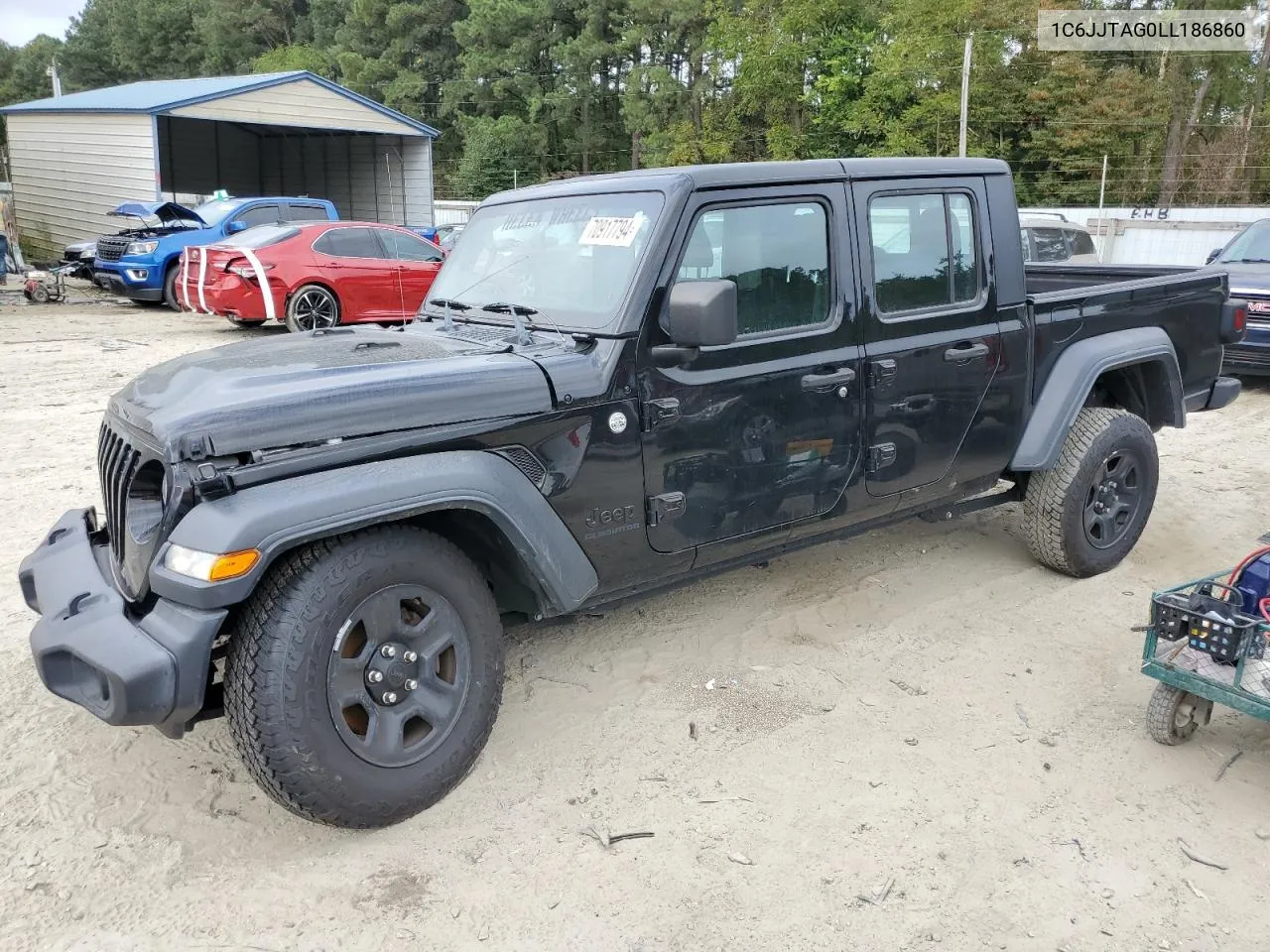 2020 Jeep Gladiator Sport VIN: 1C6JJTAG0LL186860 Lot: 70917794