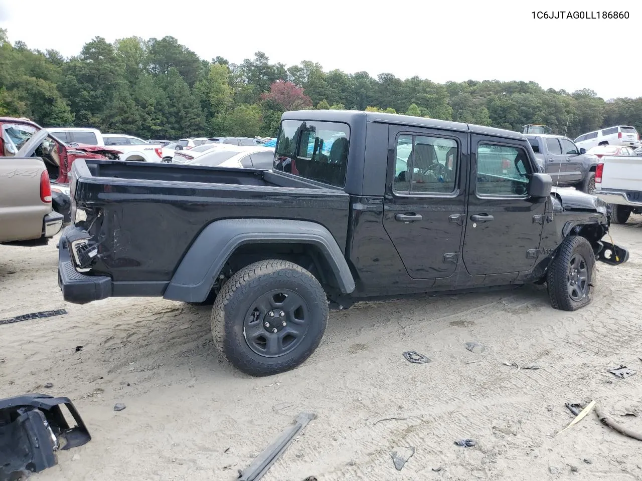 2020 Jeep Gladiator Sport VIN: 1C6JJTAG0LL186860 Lot: 70917794