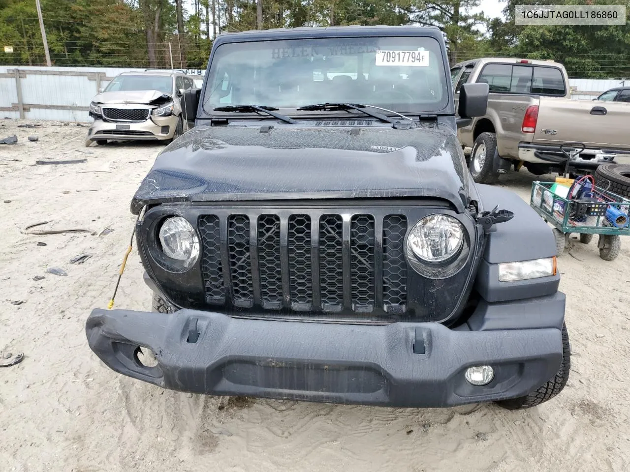 2020 Jeep Gladiator Sport VIN: 1C6JJTAG0LL186860 Lot: 70917794