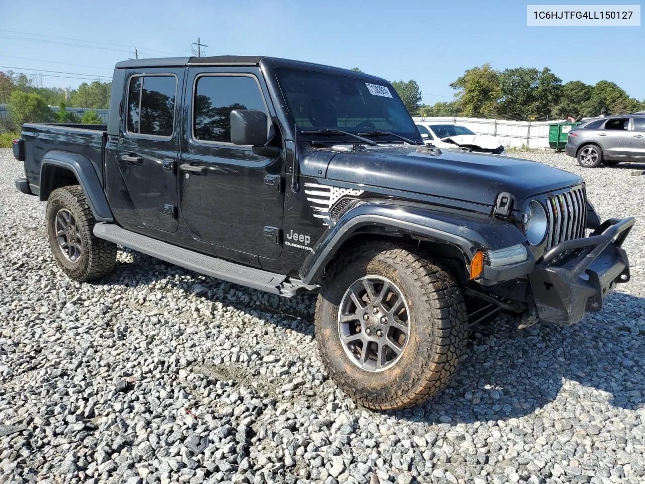 2020 Jeep Gladiator Overland VIN: 1C6HJTFG4LL150127 Lot: 71383924