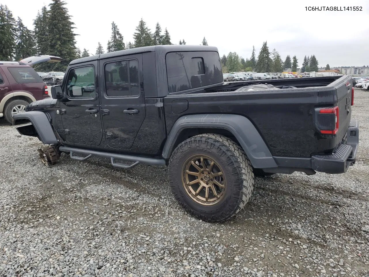 2020 Jeep Gladiator Sport VIN: 1C6HJTAG8LL141552 Lot: 71392784