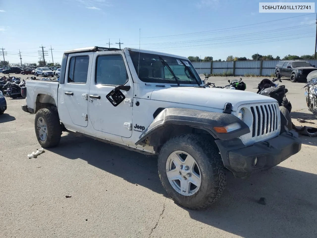 2020 Jeep Gladiator Sport VIN: 1C6HJTAG1LL172741 Lot: 72587974