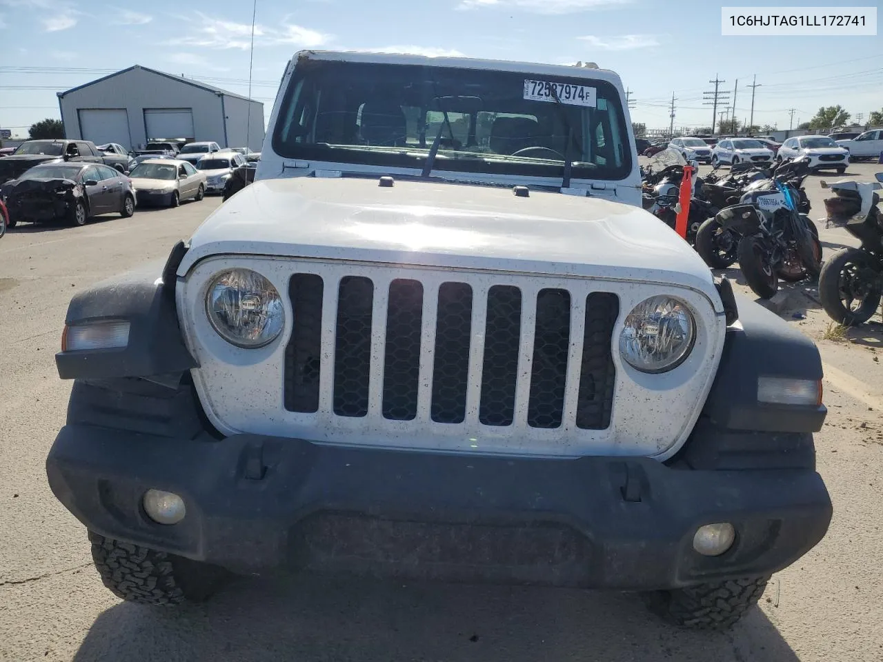 2020 Jeep Gladiator Sport VIN: 1C6HJTAG1LL172741 Lot: 72587974