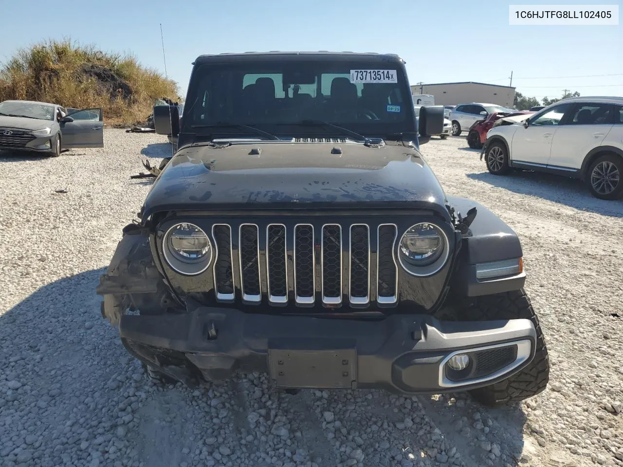 2020 Jeep Gladiator Overland VIN: 1C6HJTFG8LL102405 Lot: 73713514