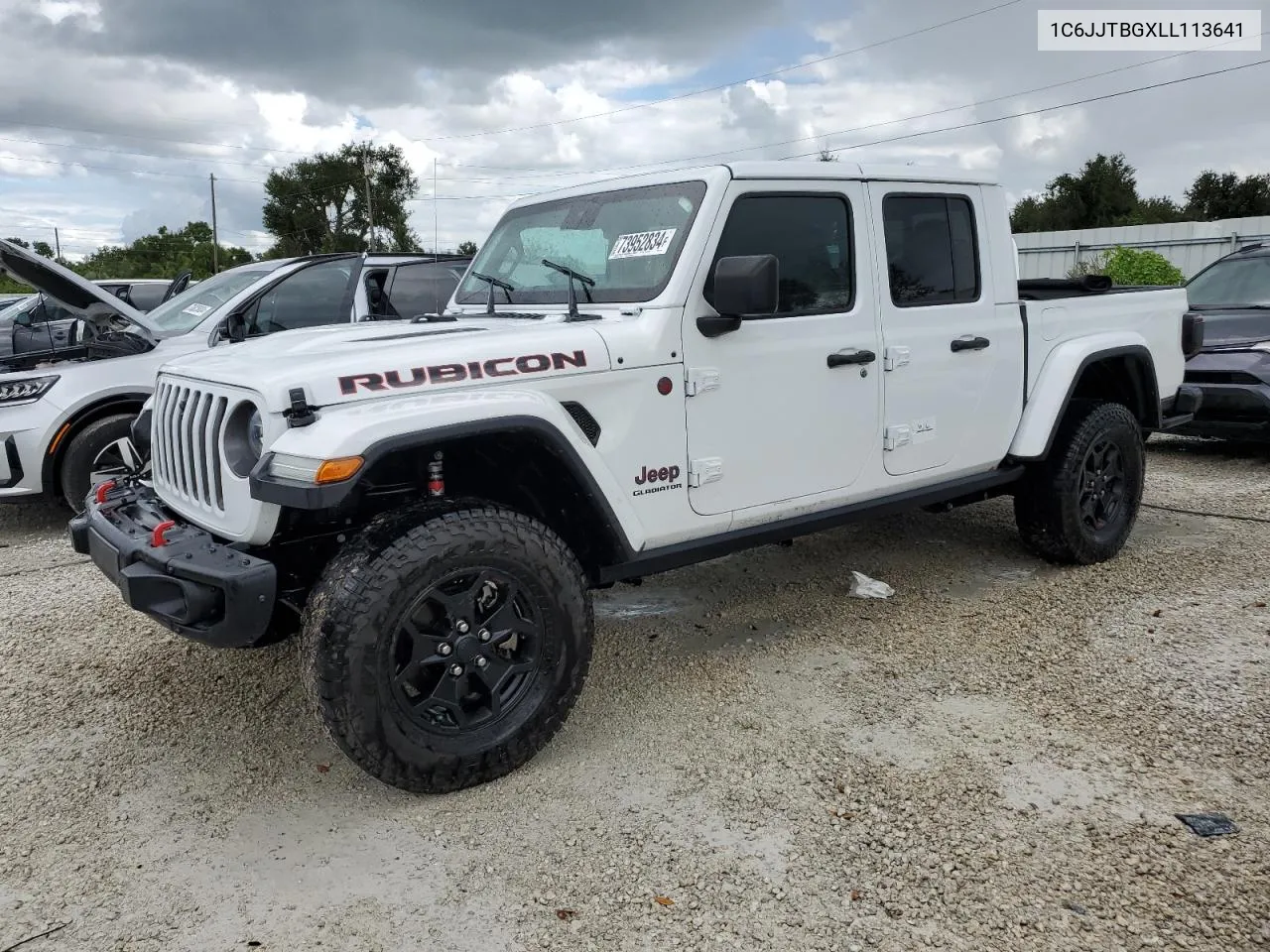 2020 Jeep Gladiator Rubicon VIN: 1C6JJTBGXLL113641 Lot: 73952834