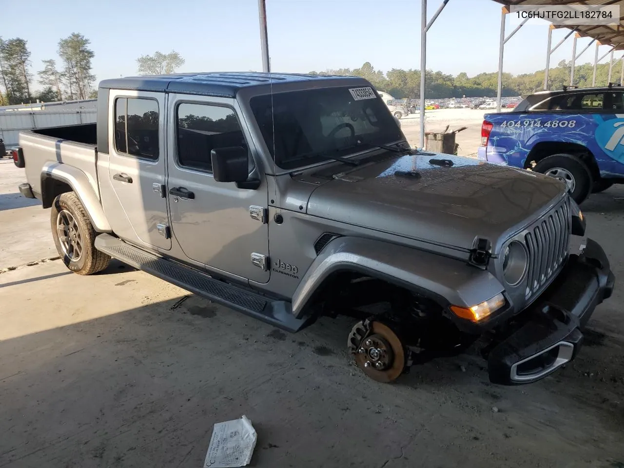 2020 Jeep Gladiator Overland VIN: 1C6HJTFG2LL182784 Lot: 74333854