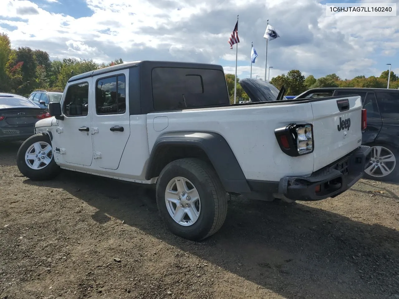 2020 Jeep Gladiator Sport VIN: 1C6HJTAG7LL160240 Lot: 74515524