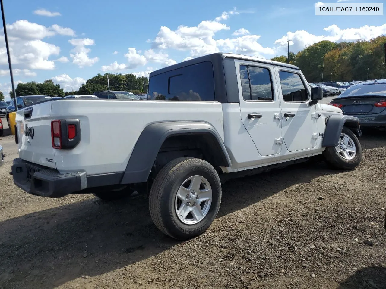 2020 Jeep Gladiator Sport VIN: 1C6HJTAG7LL160240 Lot: 74515524