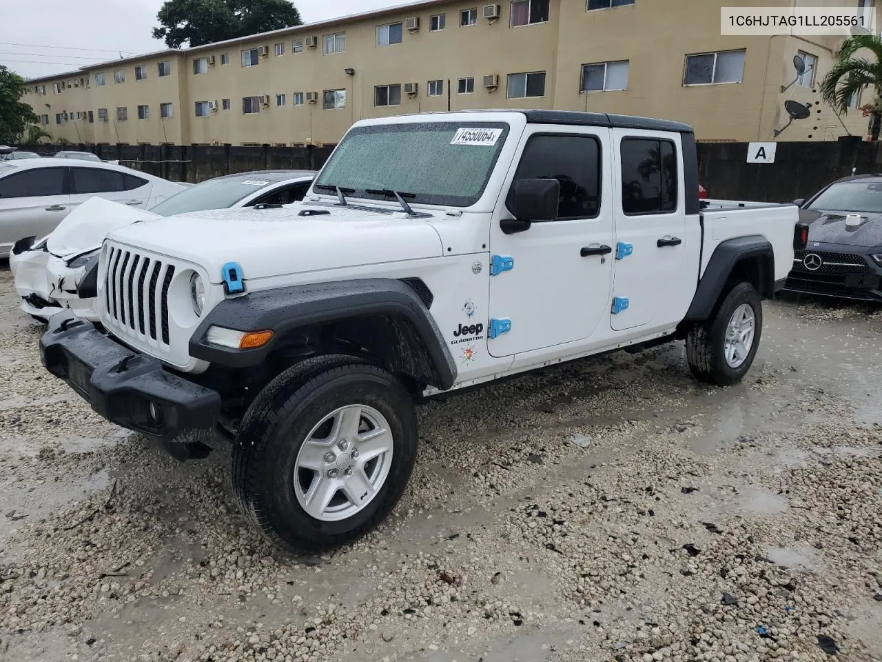 2020 Jeep Gladiator Sport VIN: 1C6HJTAG1LL205561 Lot: 74550064