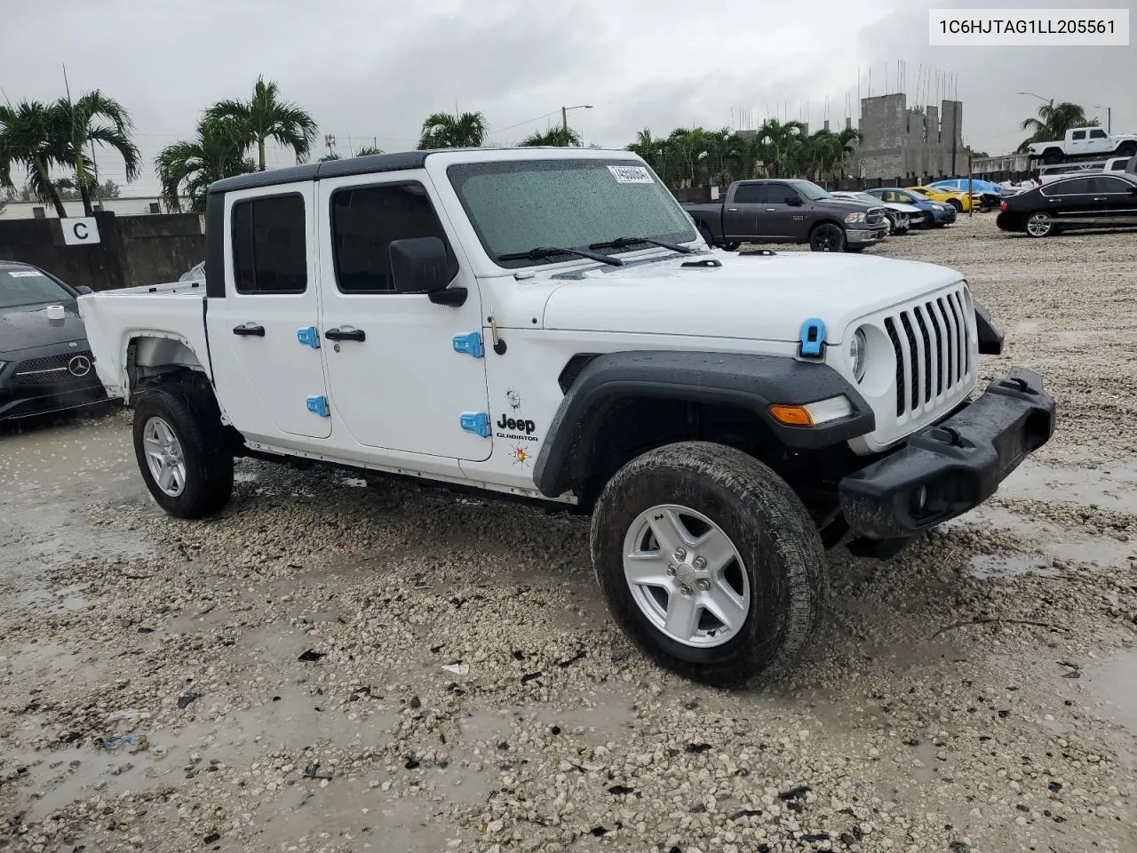 2020 Jeep Gladiator Sport VIN: 1C6HJTAG1LL205561 Lot: 74550064