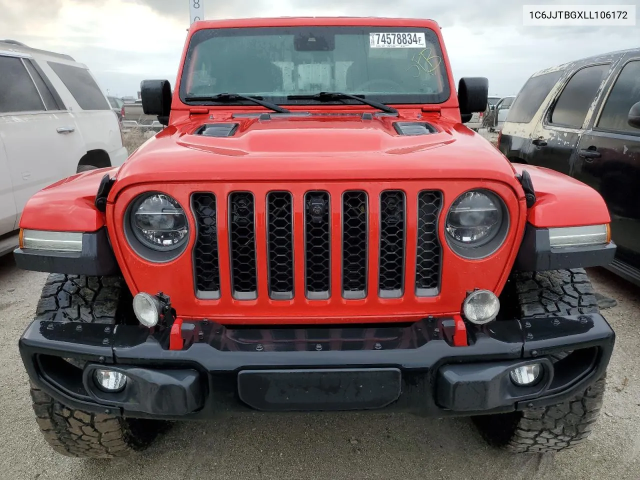 2020 Jeep Gladiator Rubicon VIN: 1C6JJTBGXLL106172 Lot: 74578834