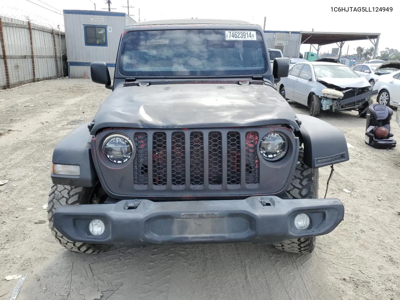 2020 Jeep Gladiator Sport VIN: 1C6HJTAG5LL124949 Lot: 74623914