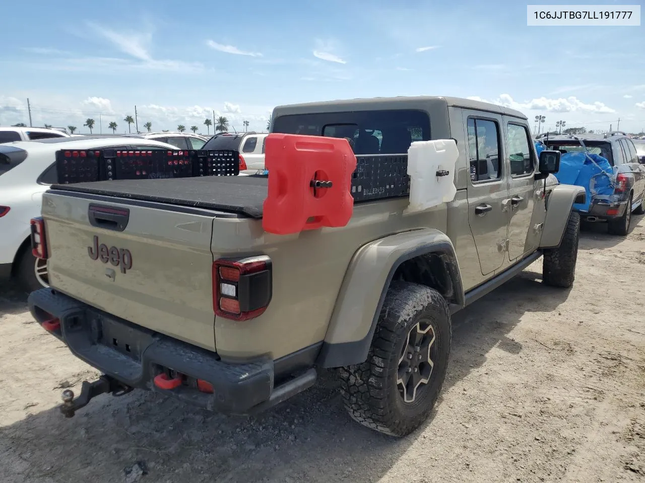 2020 Jeep Gladiator Rubicon VIN: 1C6JJTBG7LL191777 Lot: 74661594