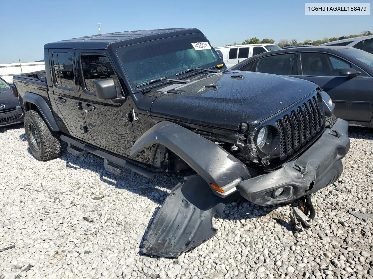 2020 Jeep Gladiator Sport VIN: 1C6HJTAGXLL158479 Lot: 74955844