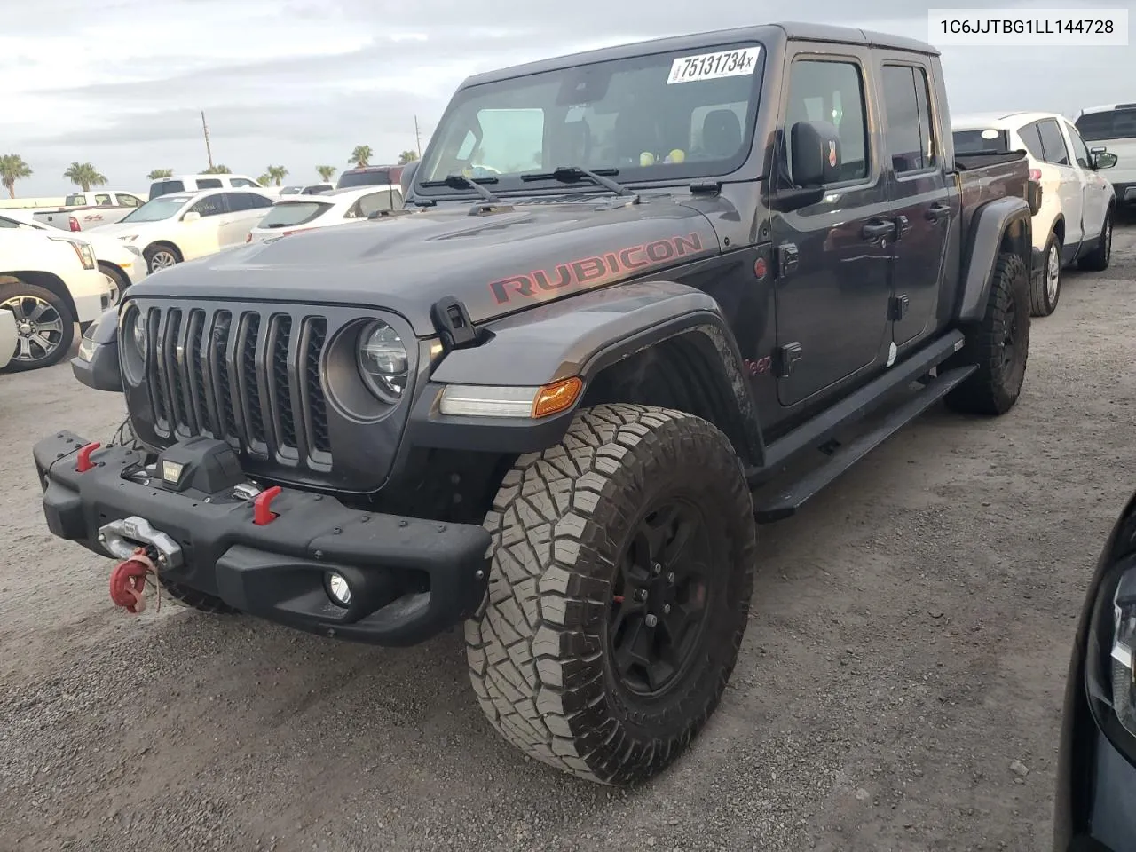 2020 Jeep Gladiator Rubicon VIN: 1C6JJTBG1LL144728 Lot: 75131734