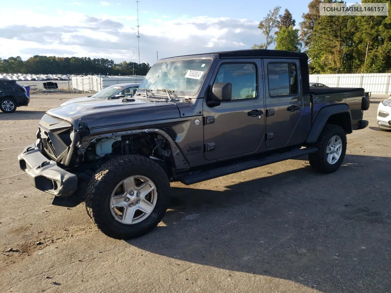 2020 Jeep Gladiator Sport VIN: 1C6HJTAG5LL146157 Lot: 76583854