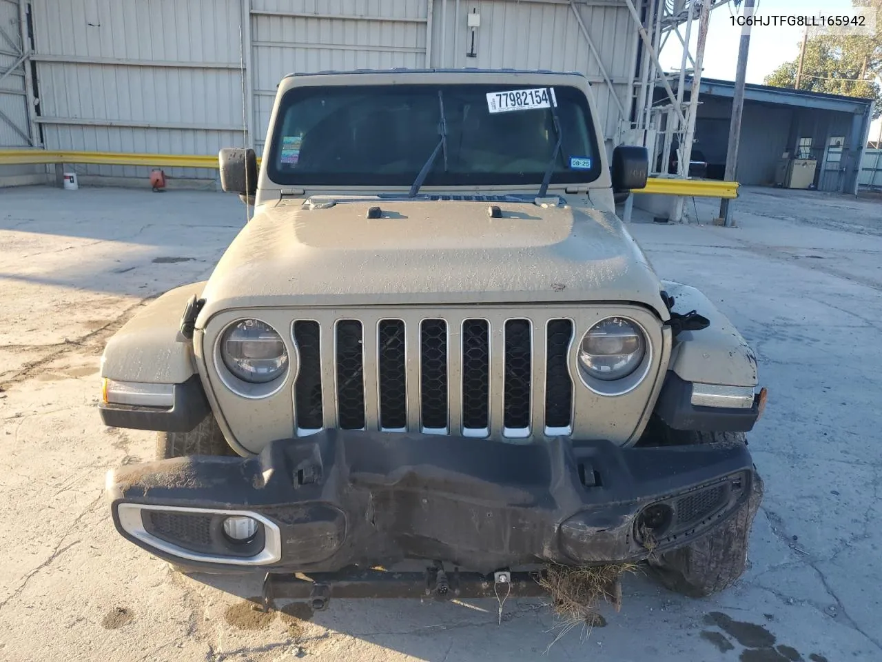 2020 Jeep Gladiator Overland VIN: 1C6HJTFG8LL165942 Lot: 77982154