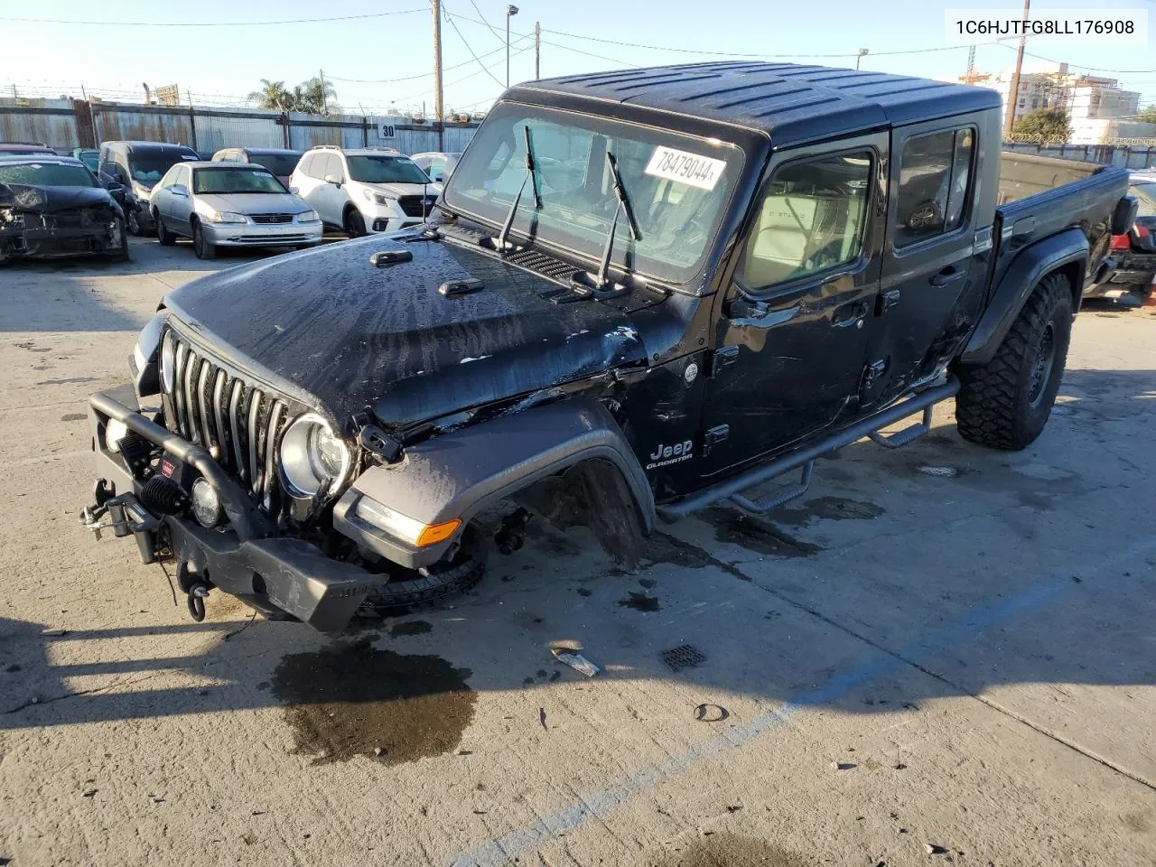 2020 Jeep Gladiator Overland VIN: 1C6HJTFG8LL176908 Lot: 78479044