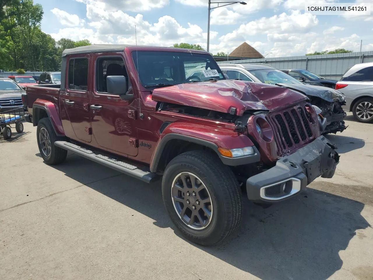 2021 Jeep Gladiator Sport VIN: 1C6HJTAG1ML541261 Lot: 57077694