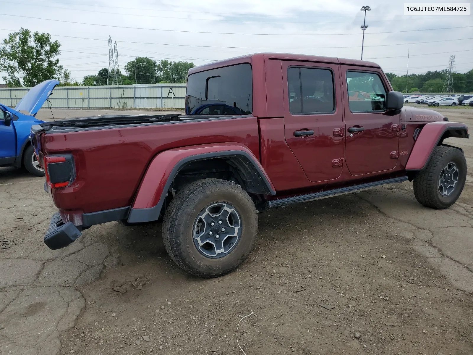 2021 Jeep Gladiator Mojave VIN: 1C6JJTEG7ML584725 Lot: 59578654