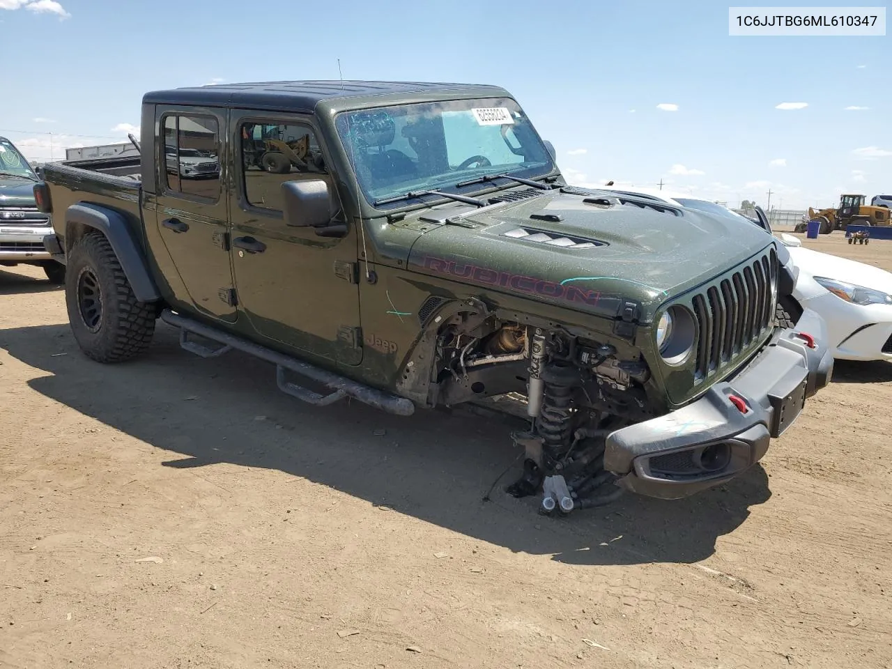 2021 Jeep Gladiator Rubicon VIN: 1C6JJTBG6ML610347 Lot: 62556234