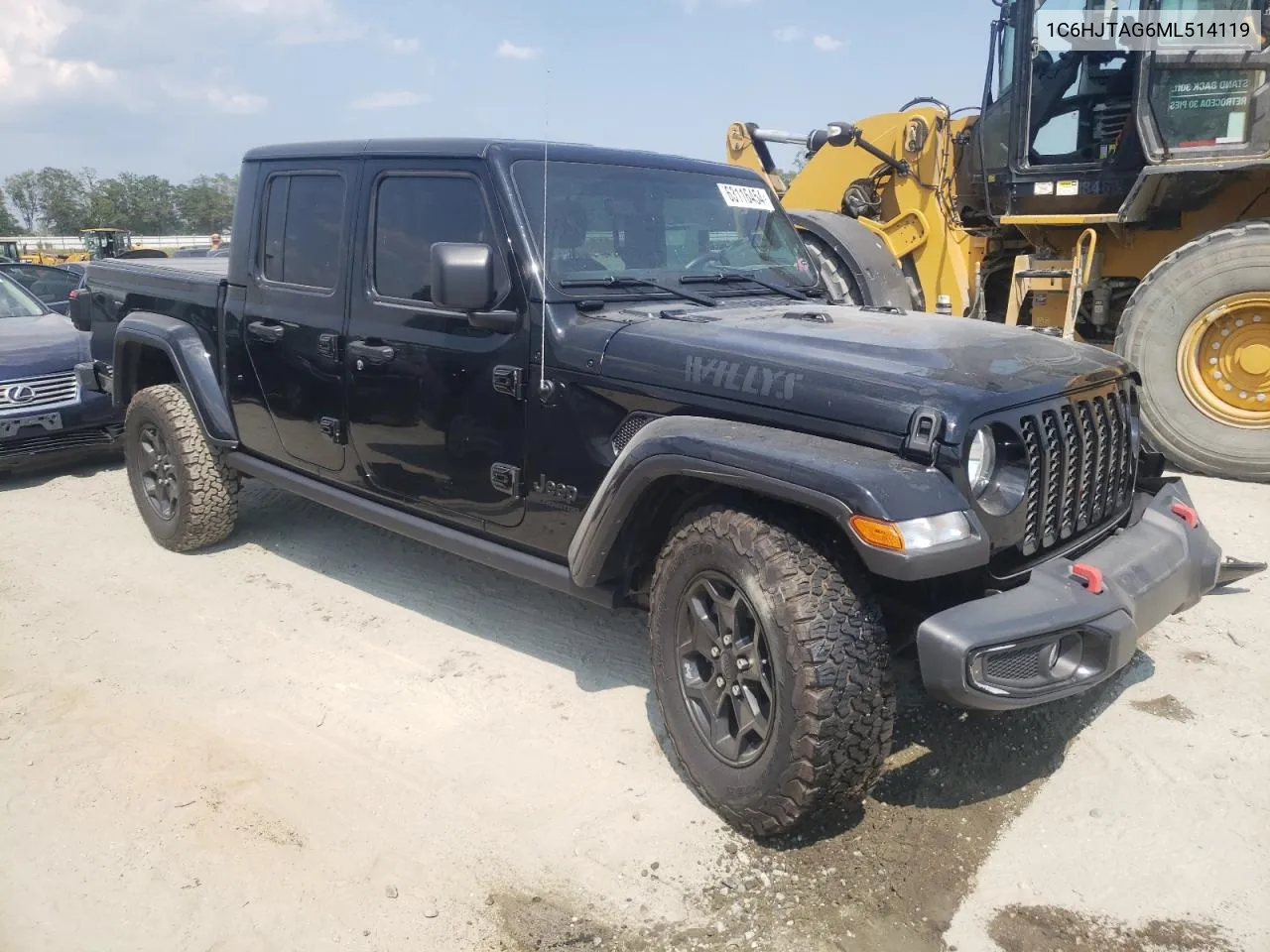 2021 Jeep Gladiator Sport VIN: 1C6HJTAG6ML514119 Lot: 63116454