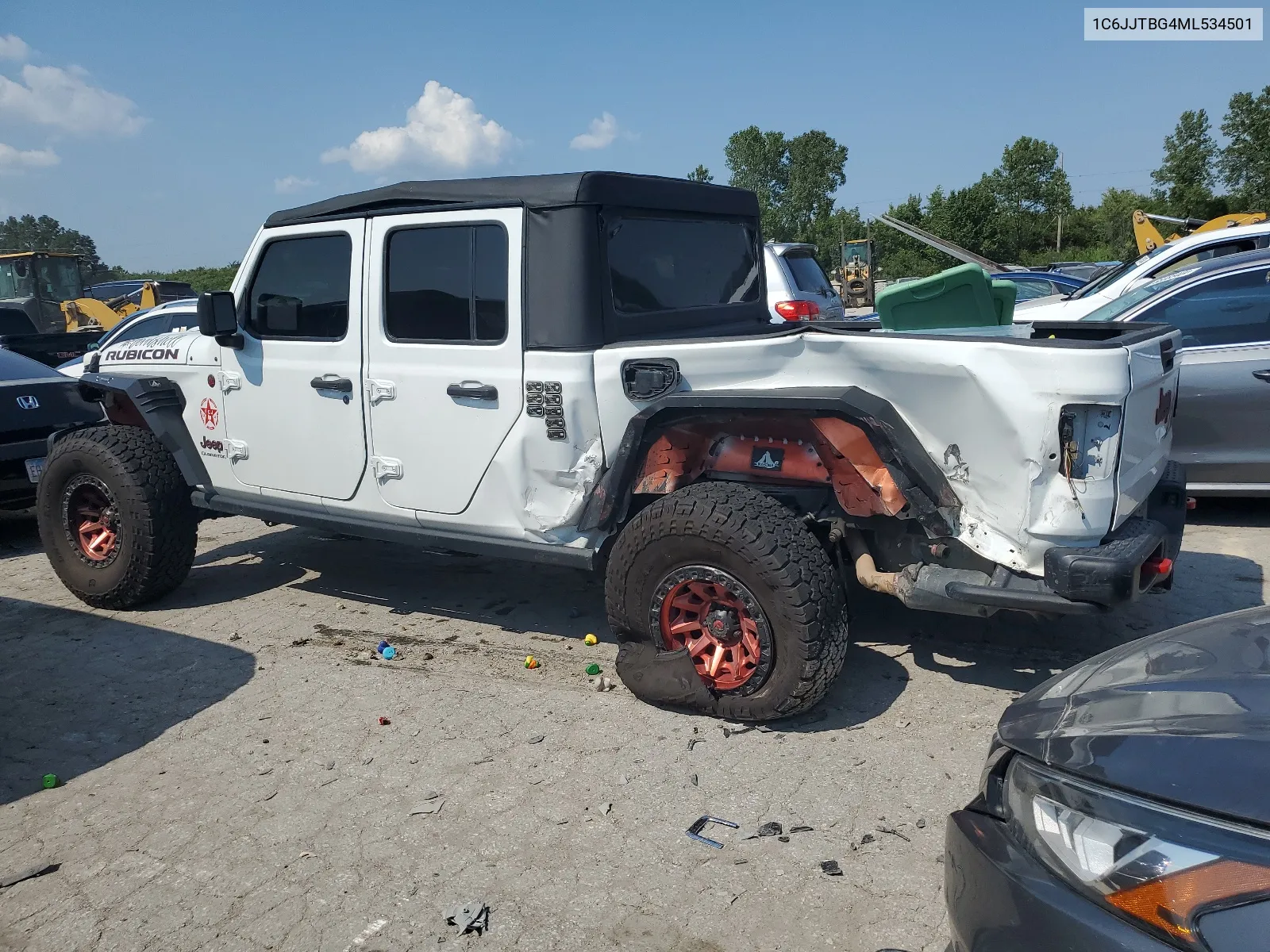 2021 Jeep Gladiator Rubicon VIN: 1C6JJTBG4ML534501 Lot: 65924574