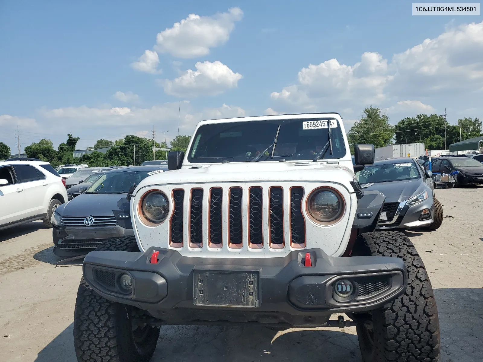 2021 Jeep Gladiator Rubicon VIN: 1C6JJTBG4ML534501 Lot: 65924574