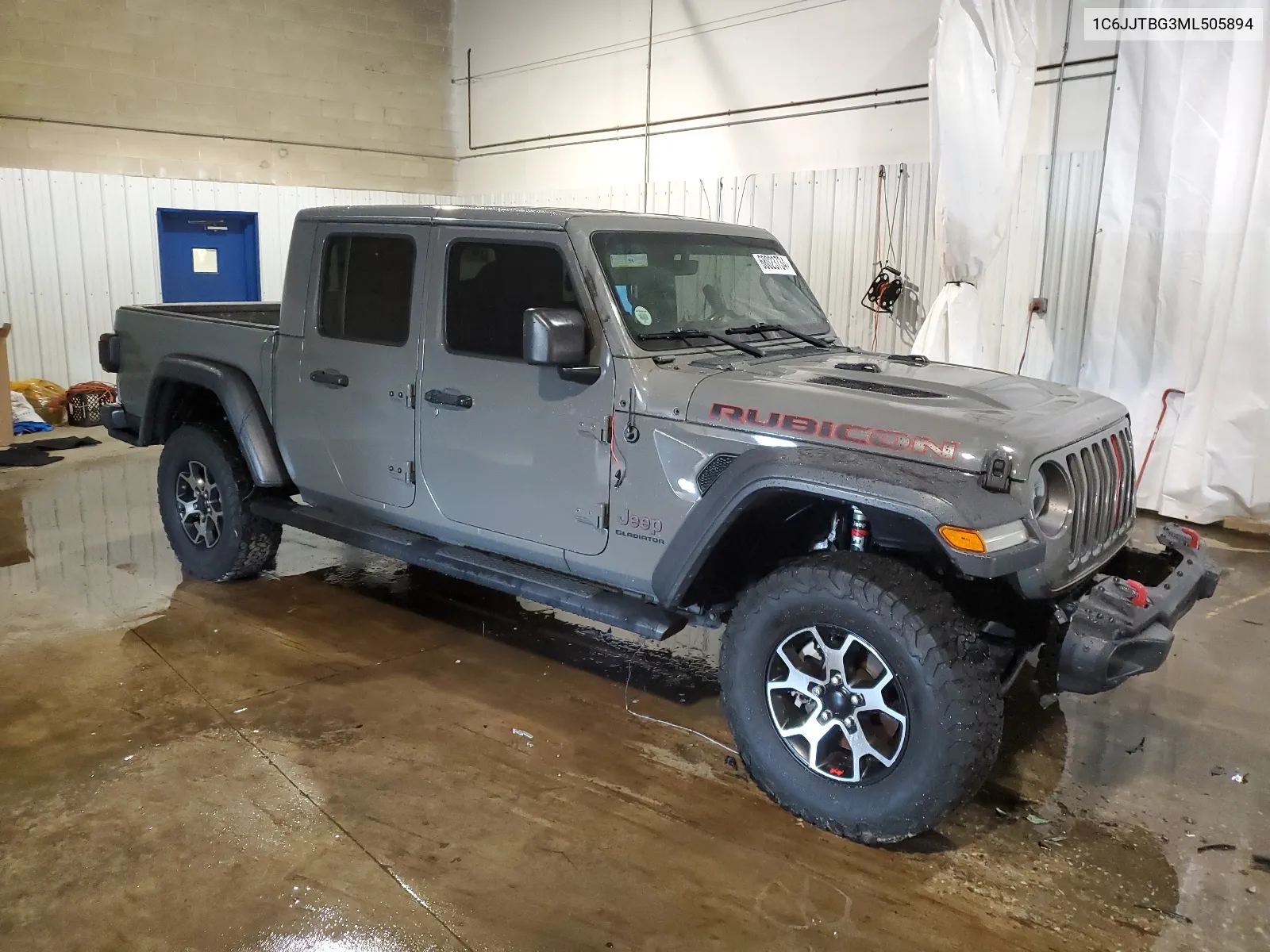 2021 Jeep Gladiator Rubicon VIN: 1C6JJTBG3ML505894 Lot: 68023734