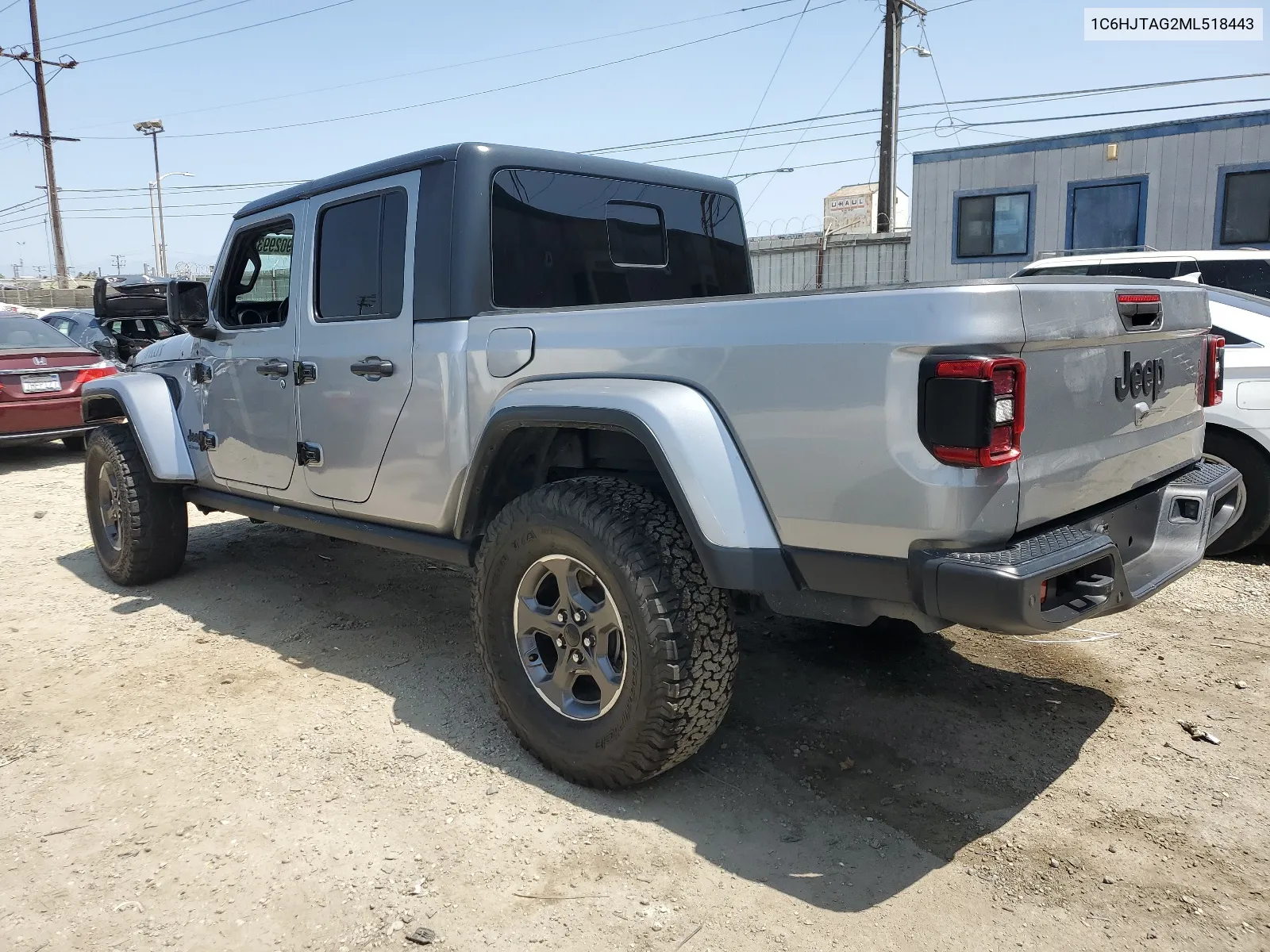 2021 Jeep Gladiator Sport VIN: 1C6HJTAG2ML518443 Lot: 69029934