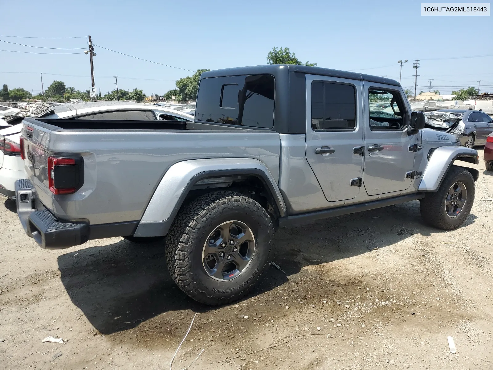 2021 Jeep Gladiator Sport VIN: 1C6HJTAG2ML518443 Lot: 69029934