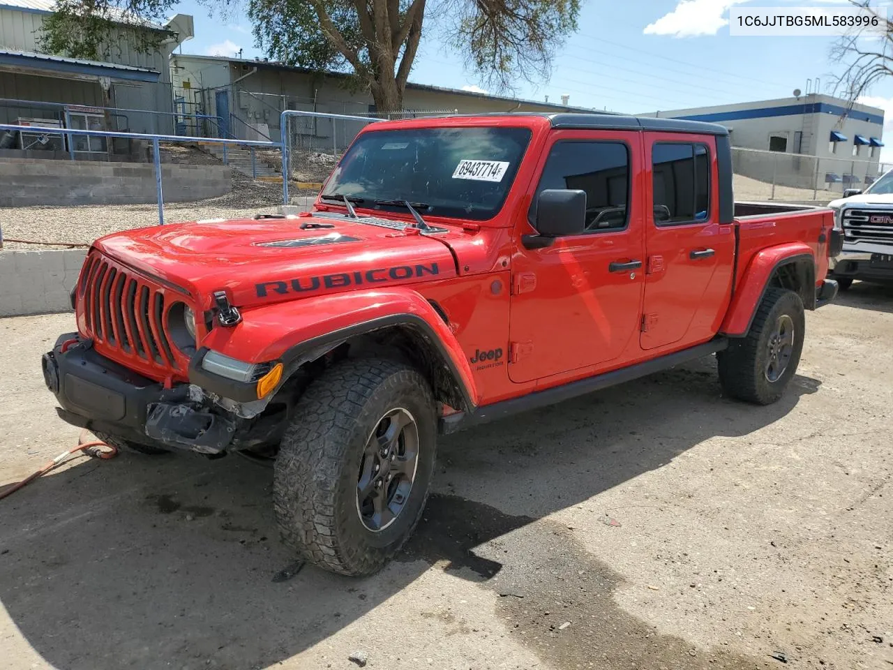 2021 Jeep Gladiator Rubicon VIN: 1C6JJTBG5ML583996 Lot: 69437714