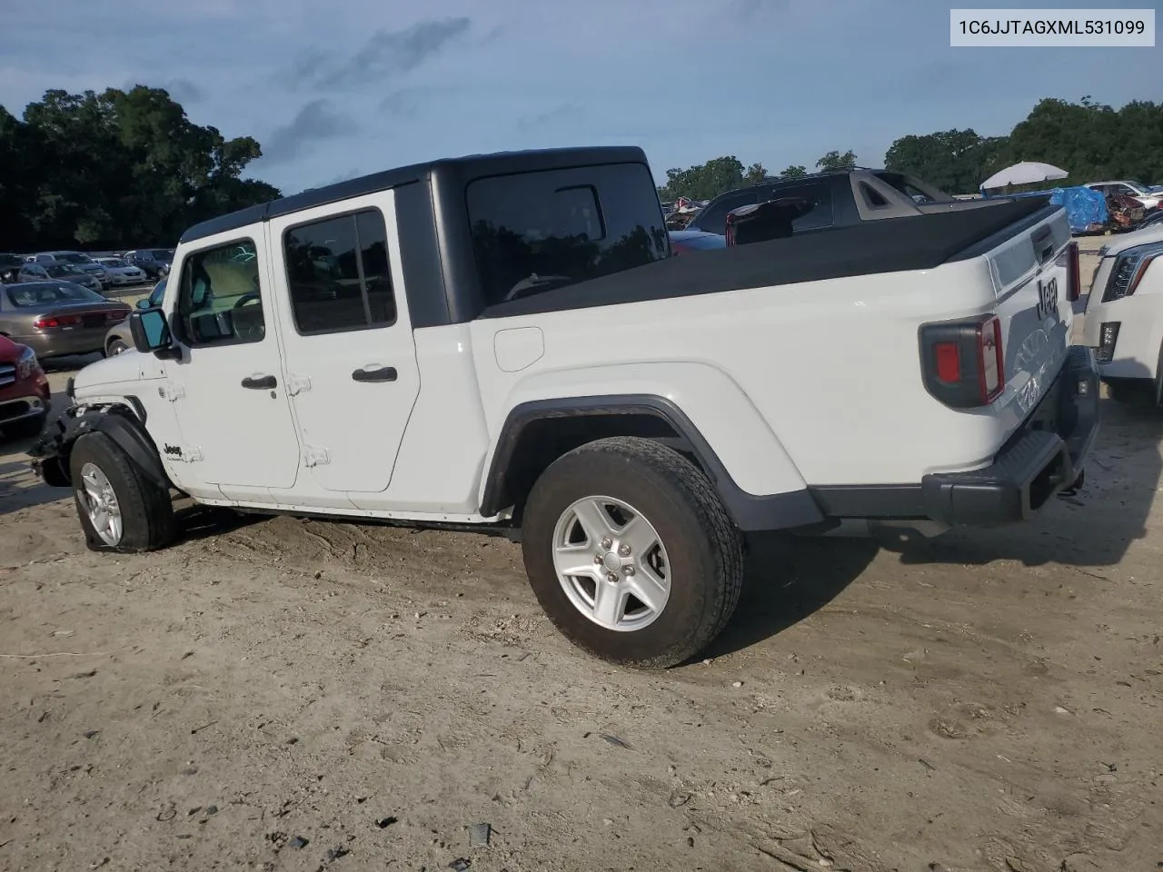 2021 Jeep Gladiator Sport VIN: 1C6JJTAGXML531099 Lot: 70183284