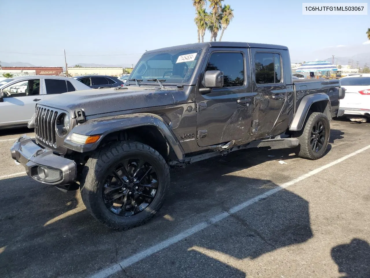 2021 Jeep Gladiator Overland VIN: 1C6HJTFG1ML503067 Lot: 71454834