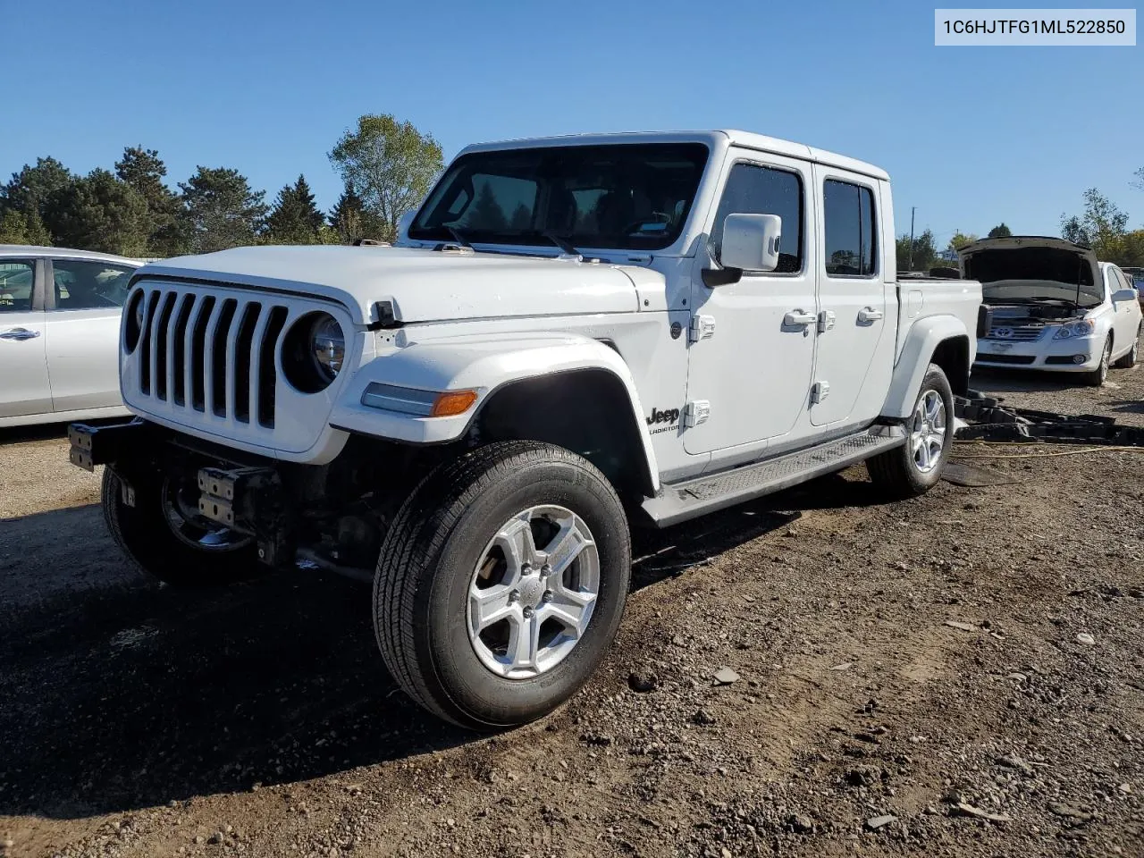 2021 Jeep Gladiator Overland VIN: 1C6HJTFG1ML522850 Lot: 72816294