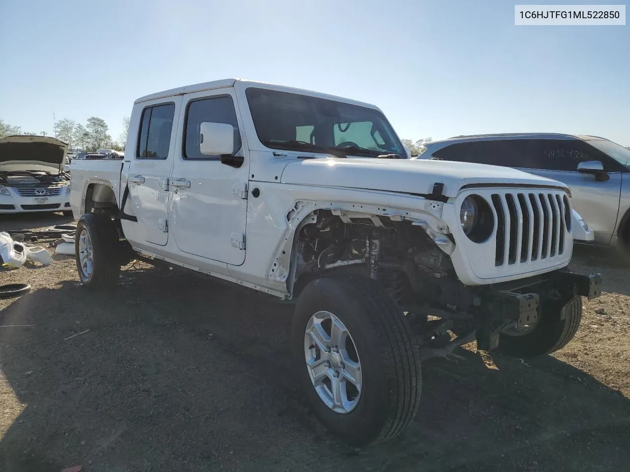 2021 Jeep Gladiator Overland VIN: 1C6HJTFG1ML522850 Lot: 72816294